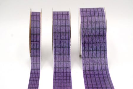 Lavendel und schwarzes Fischgrätmuster Band_AI